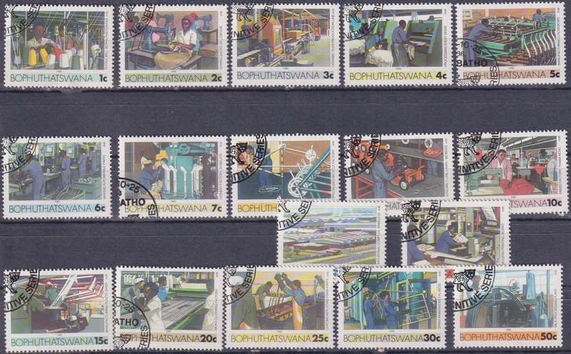 Stamps Bophuthatswana 1985 Industries
