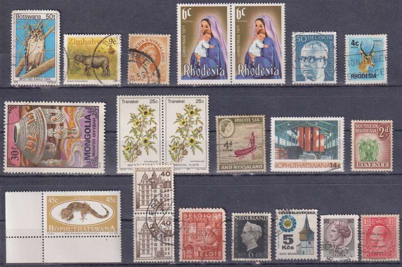 Stamps Mix World Card