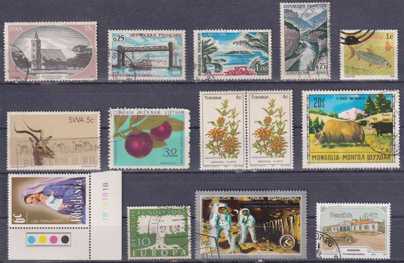 Stamps Mix World Card