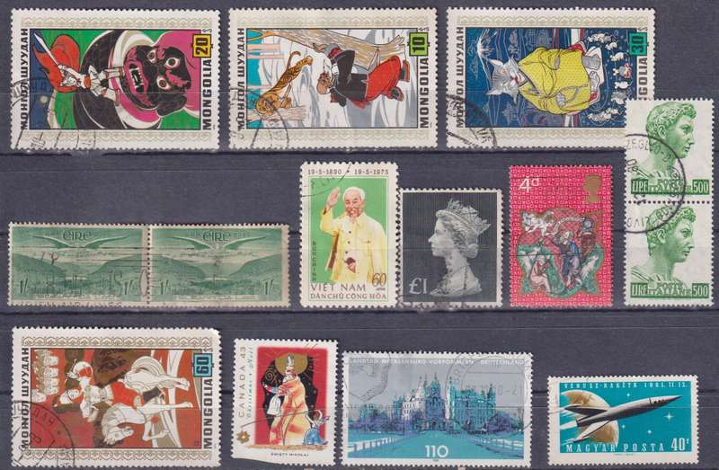 Stamps Mix World Card