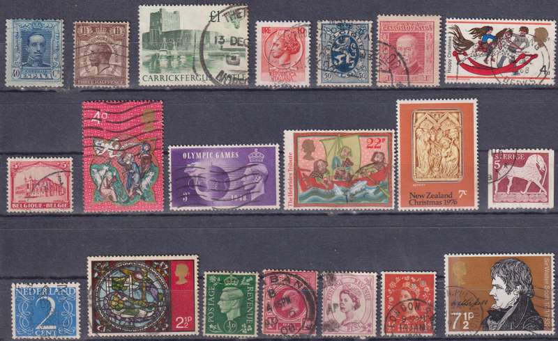 Stamps Mix World Card