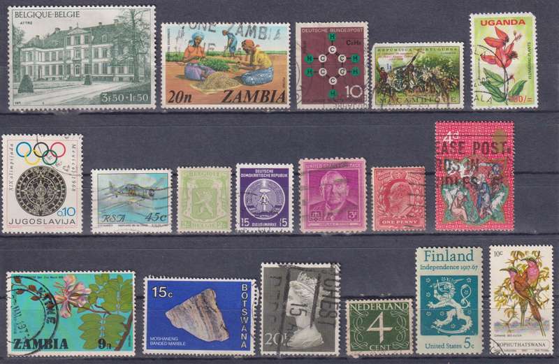 Stamps Mix World Card