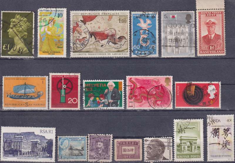 Stamps Mix World Card