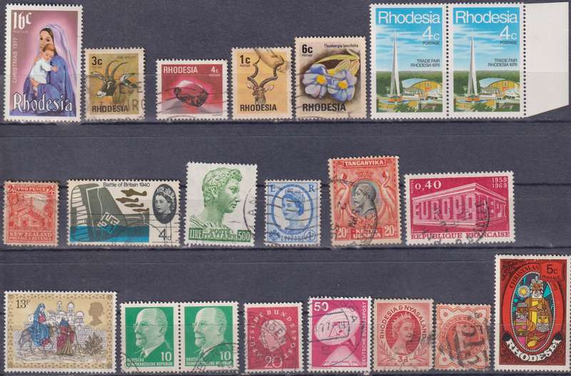 Stamps Mix World Card