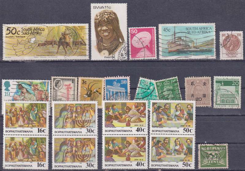 Stamps Mix World Card