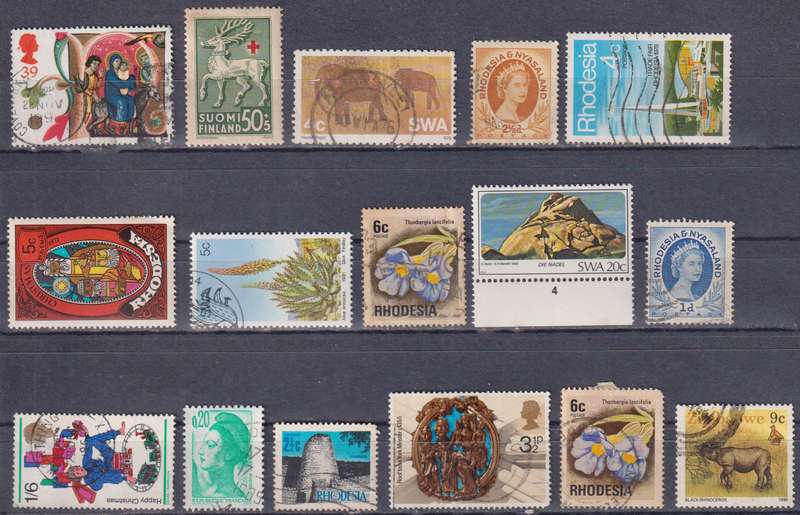 Stamps Mix World Card