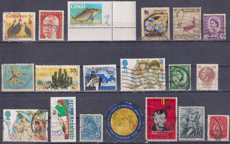 Stamps Mix World Card