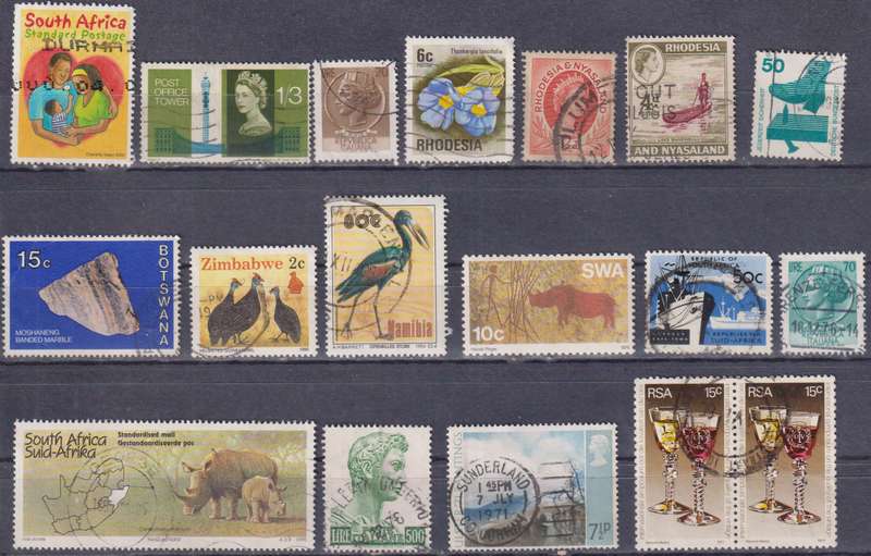 Stamps Mix World Card