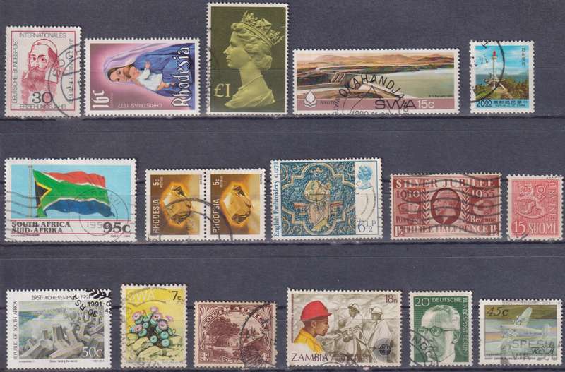 Stamps Mix World Card