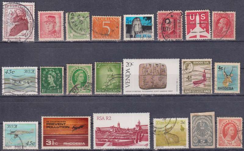 Stamps Mix World Card