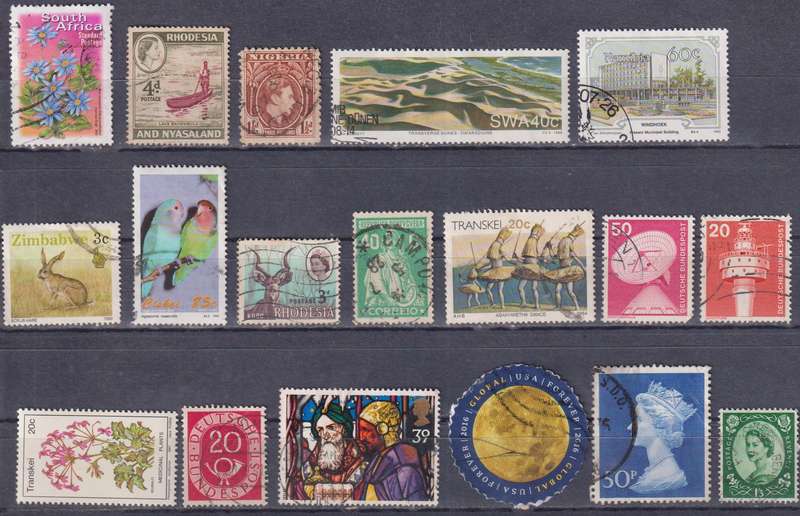 Stamps Mix World Card