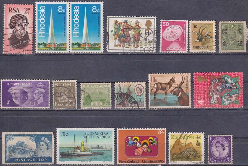 Stamps Mix World Card