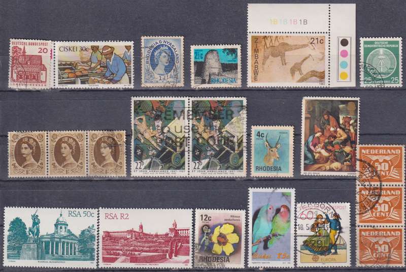 Stamps Mix World Card