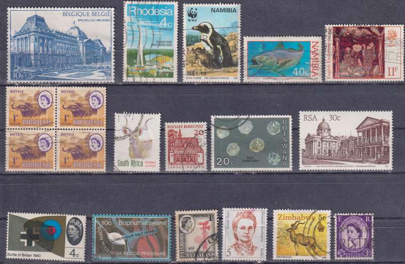 Stamps Mix World Card