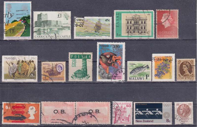 Stamps Mix World Card