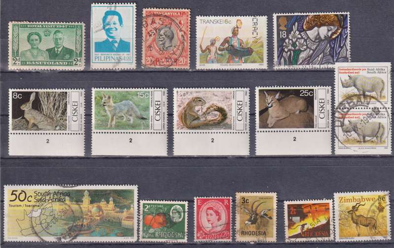 Stamps Mix World Card