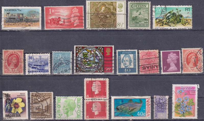 Stamps Mix World Card
