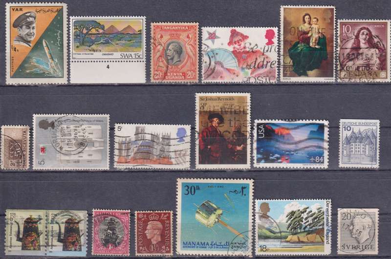 Stamps Mix World Card
