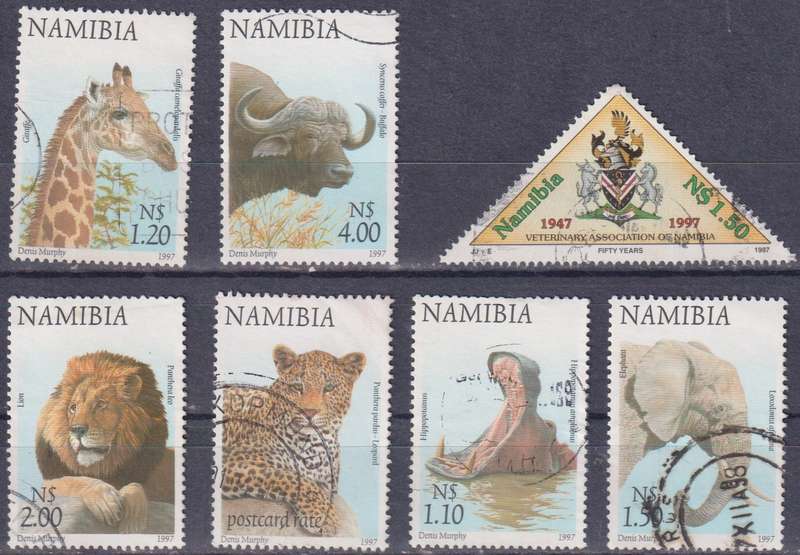 Stamps Namibia Mix Card