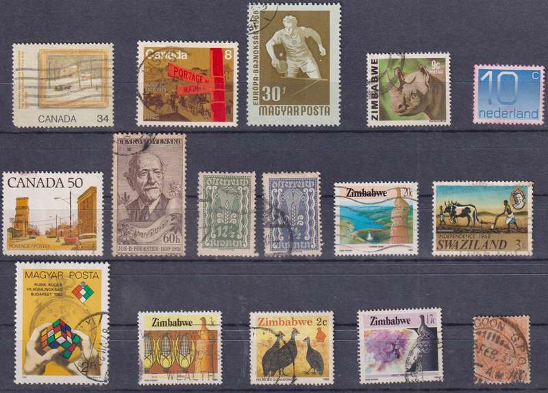 Stamps Mix World Card
