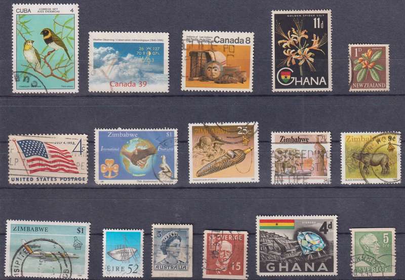 Stamps Mix World Card