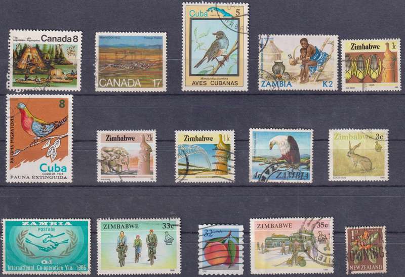 Stamps Mix World Card