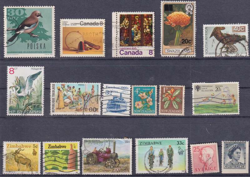 Stamps Mix World Card