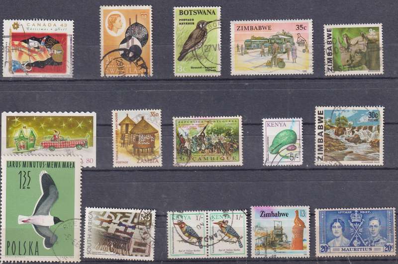 Stamps Mix World Card