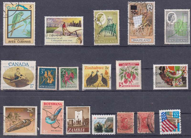 Stamps Mix World Card