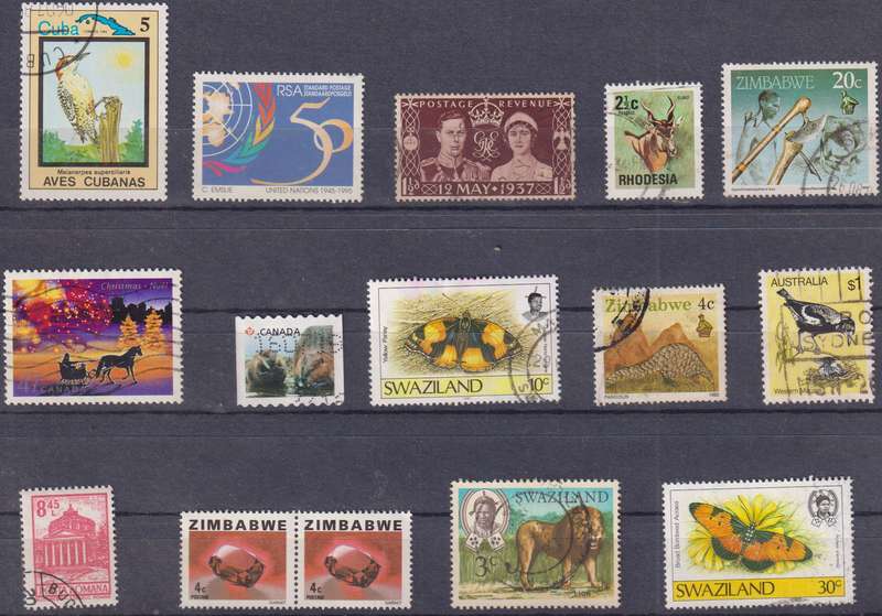 Stamps Mix World Card