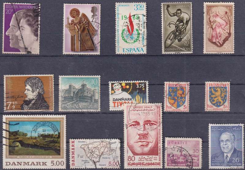 Stamps Mix World Card