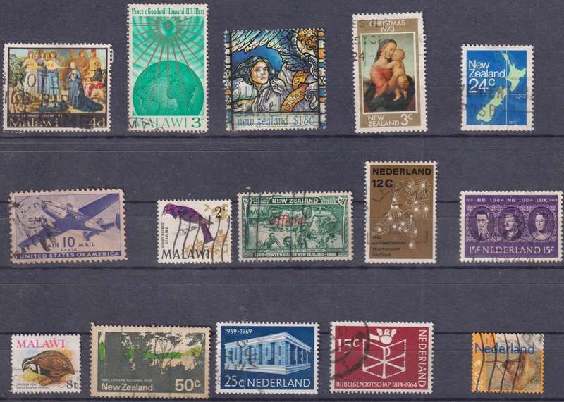 Stamps Mix World Card