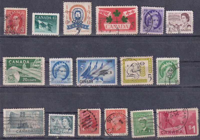 Stamps Canada Mix Card