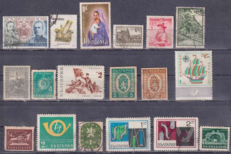 Stamps Mix World Card