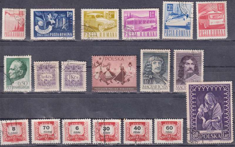 Stamps Mix World Card