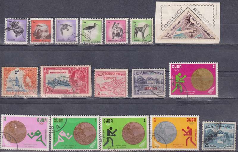 Stamps Mix World Card