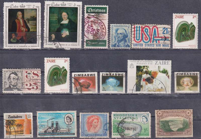 Stamps Mix World Card