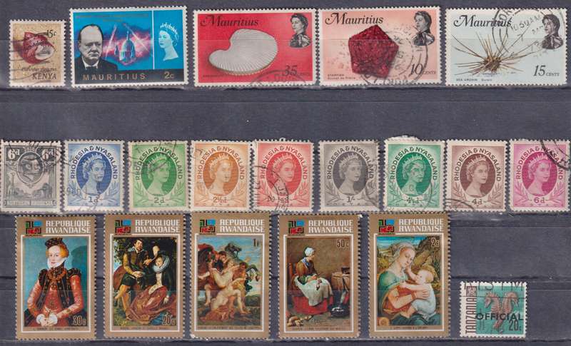 Stamps Mix World Card