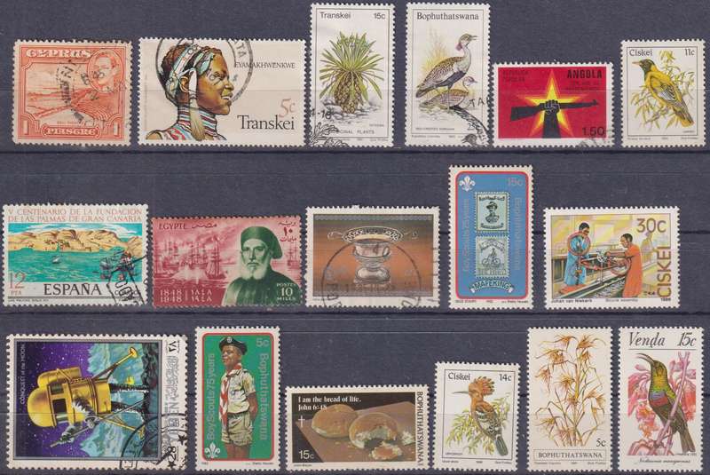 Stamps Mix World Card
