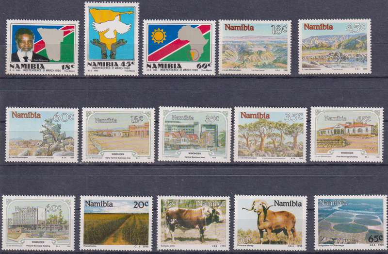 Stamps Namibia Mix Card