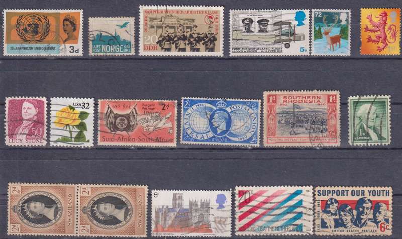 Stamps Mix World Card
