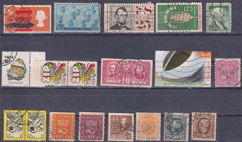 Stamps Mix World Card