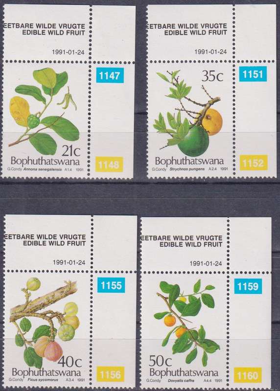 Stamps 1991 Edible Wild Fruit