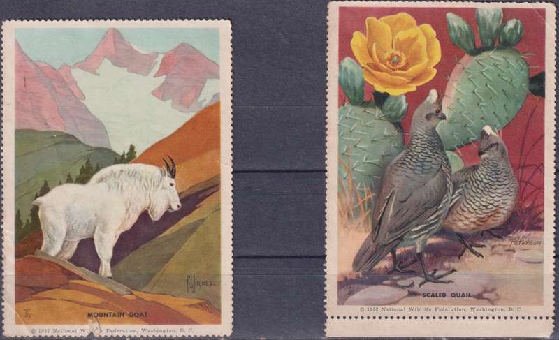 Stamps 1952 National Wildlife Federation Washington D.C.