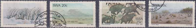 Stamps SWA 1983 Paintings
