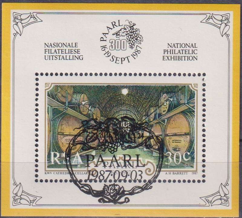 Stamps Control Blocks 1987 The 300th Anniversary of the City of Paarl