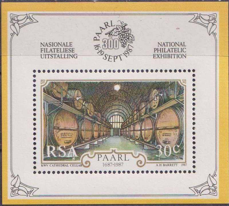 Stamps Control Blocks 1987 The 300th Anniversary of the City of Paarl