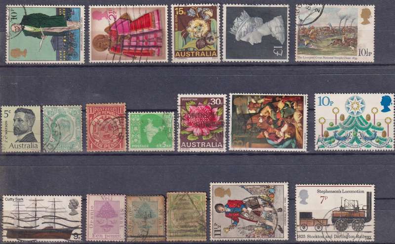 Stamps Mix World Card