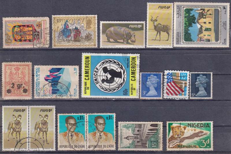 Stamps Mix World Card