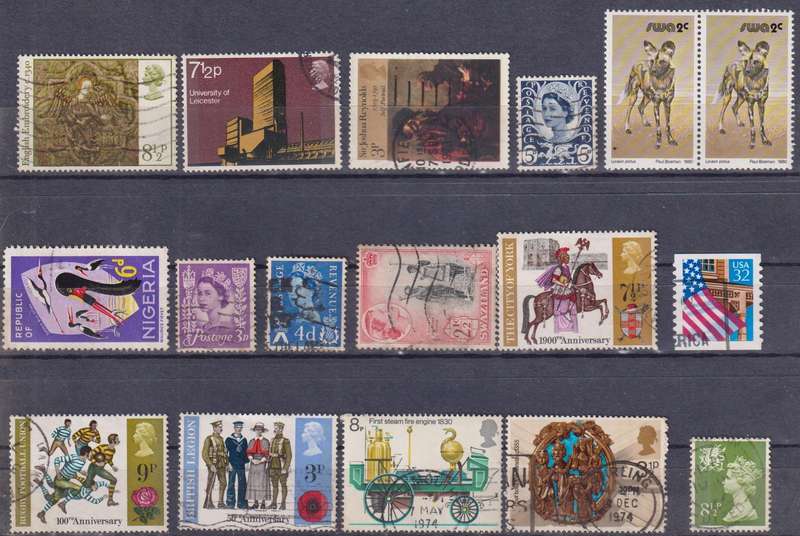 Stamps Mix World Card